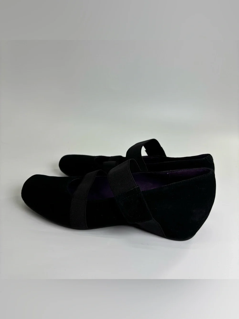 Vaneli Melle black suede wedge Mary Jane’s 8.5 Narrow